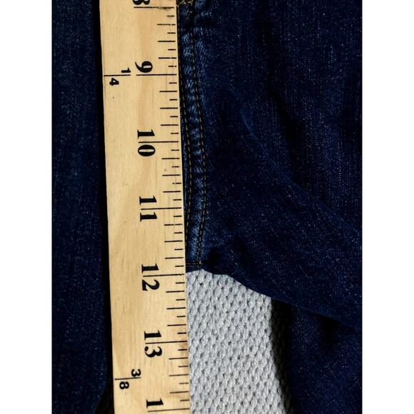 Wrangler Retro Slim Straight Jeans Mens 38X34 Blue Dark Wash Cowboy Western - Picture 11 of 13